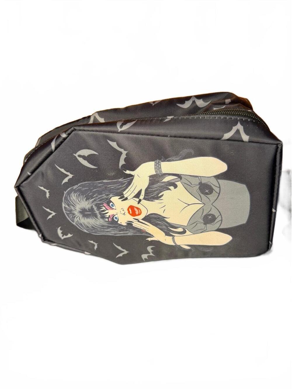 NWOT Cakeworthy Elvira Mistress of the Dark lunch cooler casket Bag spooky